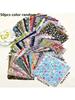 50 Sztuk Vintage Ciemny 3,91" Patchwork Idealny do szycia DIY, rękodzieła i odzieży, scrapbookingu, idealny prezent noworoczny lub Wal