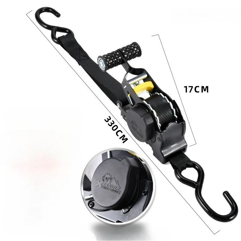 Ratchet Strap-3 Meters Long, 25 Mm Wide, Metal Handle-heavy Cargo Fixed Wheel Strap