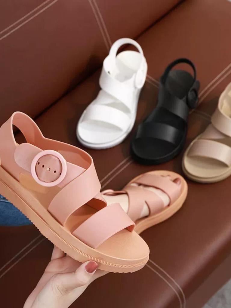 2026 Summer Women's Korean Style Roman Harajuku Flat Sandals