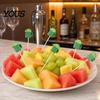 Disposable Cocktail Tags 100PCS Cocktails Tags, Green Beer Decor Bamboo Hygienic Food Picks, Handheld Toothpicks, for Snacks Sandwiches Cupcake