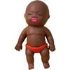 Stress-relief Toy Filled with Space Sand, Made from TPR Material, Soft Rubber Space Sand, Natasha Black Doll