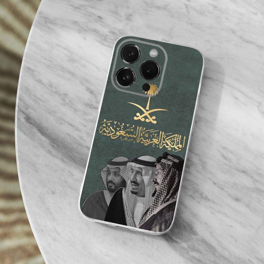 S-salman Saudi Arabia Phone Case For iPhone Max,Plus,11,14,13,XR,SE,12,15,Pro,17,16,X,XS,Mini Transparent Soft Cover