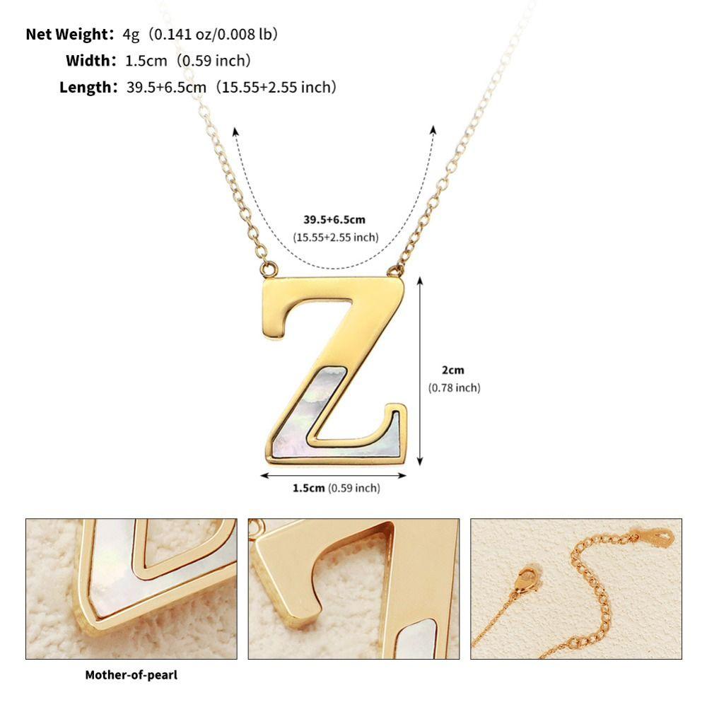 English Letter English Letter Necklace Combination Name Couple Clavicle Chain  Unisex
