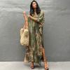 Dámské bikiny zahalovací plavky plážová maxi zavinovací sukně Sarong Kimono Kaftan Dressn