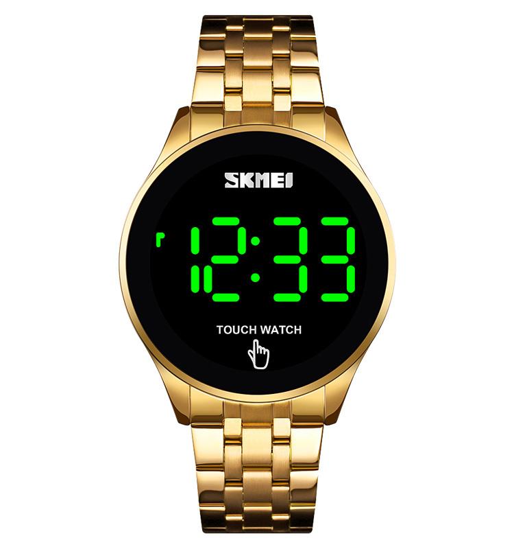 Skmei 1579 Unisex Digitale Uhr Exklusives Stahlarmband Wasserdicht Große Ziffern Zeichen Lässige Armbanduhr