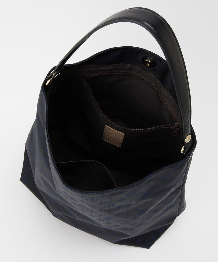 Russet Monogram Nylon Jacquard Vertical 2-Way Shoulder Bag RUZ1052222A0013 Free Size Navy