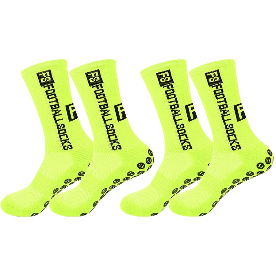2Pairs Grip Socks Designed for Men and Women  Football Basketball Baseball Rugby Soccer Exercise Athletic Socks