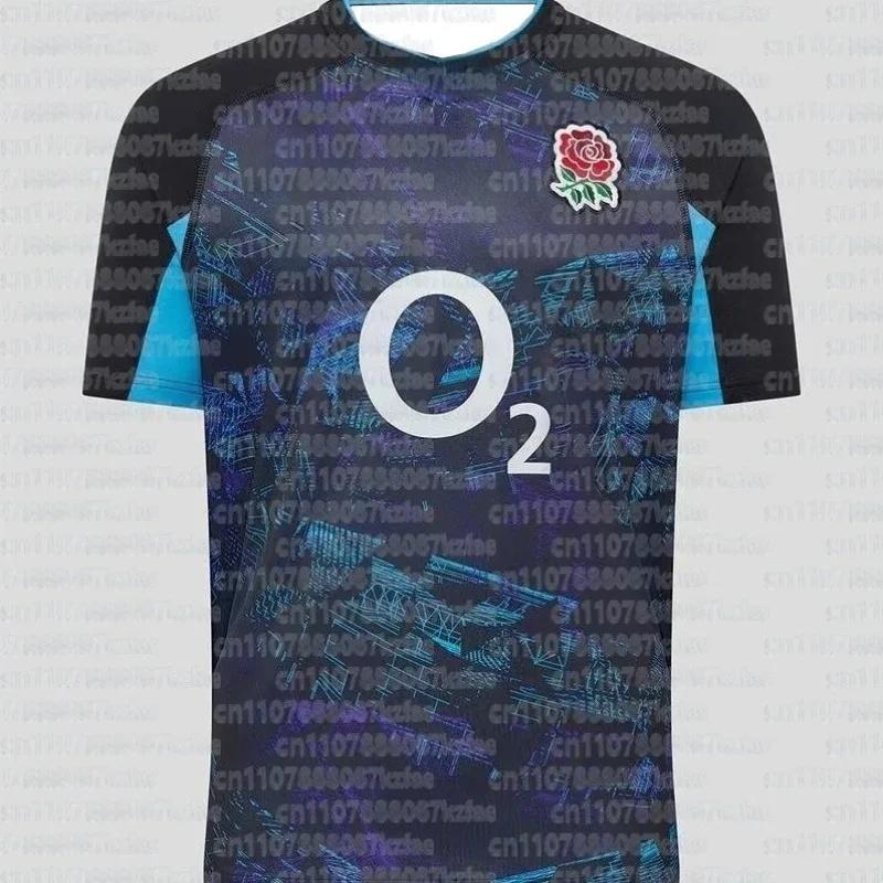 England Rugby White Red Rose Jersey O2 Sponsor Six Nations Rugby Shirt for Men