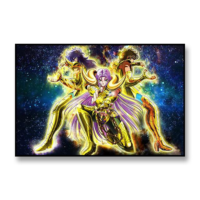 

Saint Seiya аниме постер Афина декоративная роспись Аид декоративная живопись детская комната настенная художественная картина домашний декор эстетическая 21X30CMNo Framed