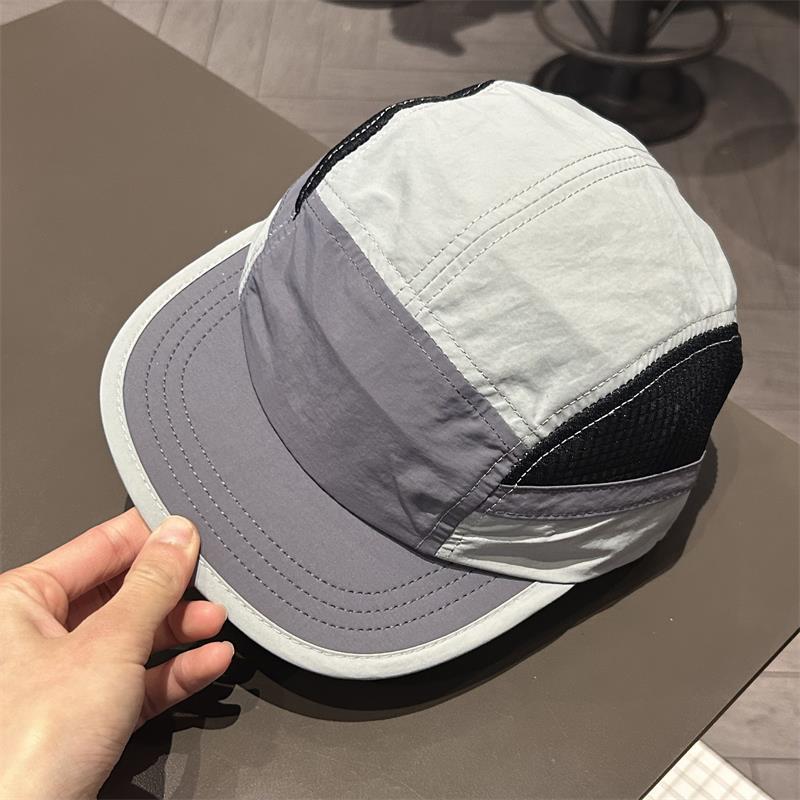 Japanese Color Matching Quick-drying Baseball Cap Summer Thin Running Sports Breathable Five-panel Casual Adjustable Sports Hat