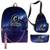 Cook 3D Digital Color Printing Set Oxford Cloth Waterproof Backpack Student Bag