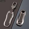 Zinc Alloy + PU Leather Car Key Case Cover Keychain For Porsche Panamera Spyder Carrera Macan Boxster Cayman Cayenne 911 970 981