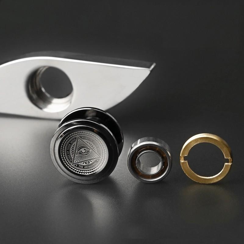 EDC Stainless Steel Fingertip Rotator - Premium Adult Fidget Toy for Anxiety Autism Relief Men’s Gift Children’s Fidgeting Toy