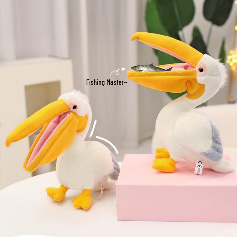 Kreative Niedliche Pelikan Plüschpuppe - Kindergeschenk & Lustiges Stoffpuppenkissen