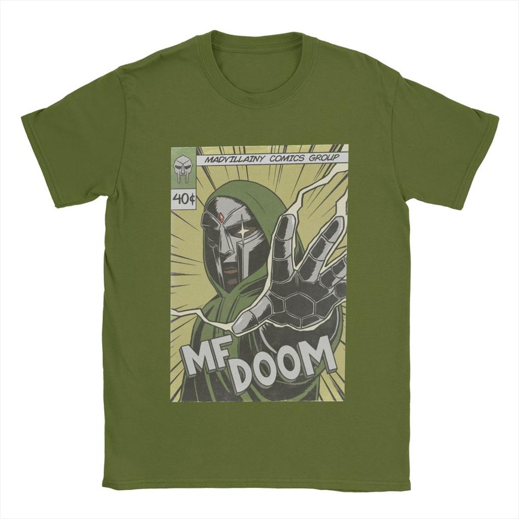 Comics Madvillain Sänger Mf Dooms Madlib T-Shirts Herren 100% Baumwoll-T-Shirt Rundhals Kurzarm Kleidung Party