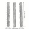 3pcs Irregular Edges Ruler DIY Making Carbon Steel Embossing Attractive Decorative Lightweight Card Making Tool
