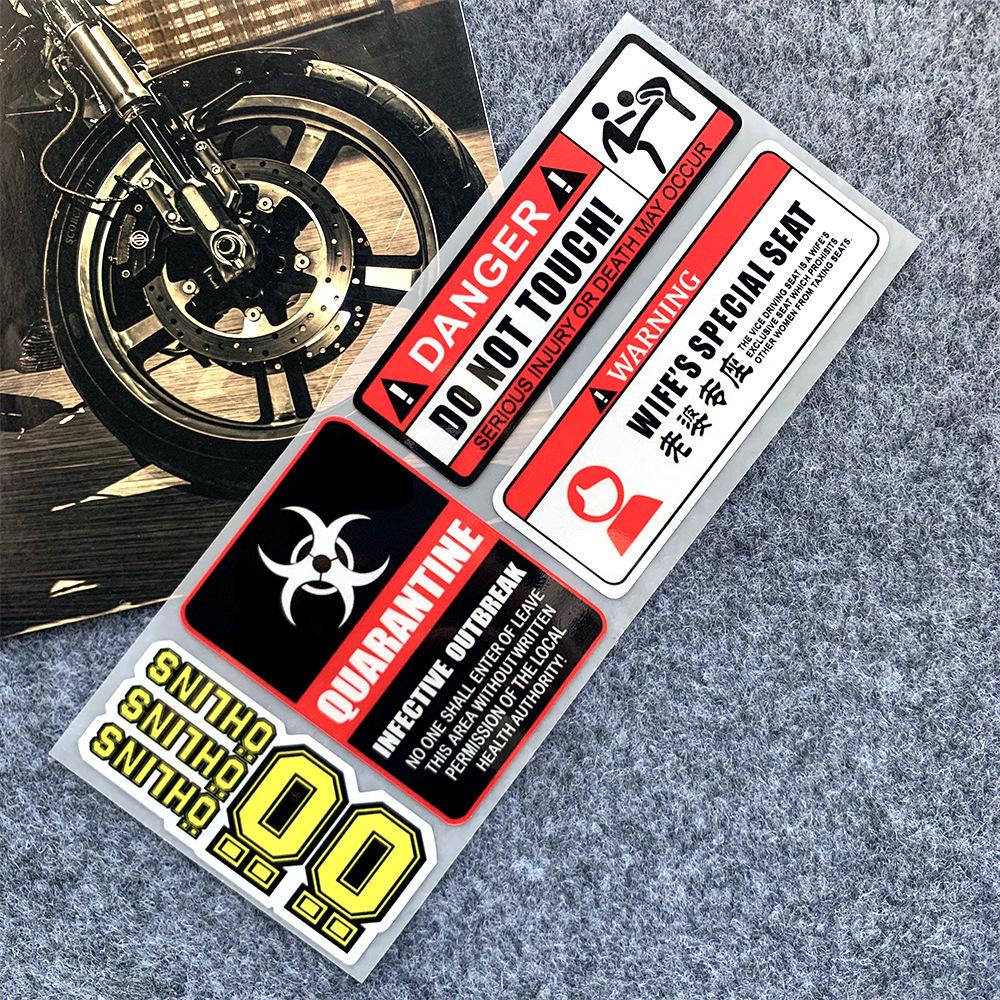 Наклейка на мотоцикл/автомобіль Resident Evil Umbrella: Водонепроникна та міцна наклейка