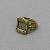 Brass Abacus Rings Adjustable Ring Fengshui Copper Gifts Accessories Statuette