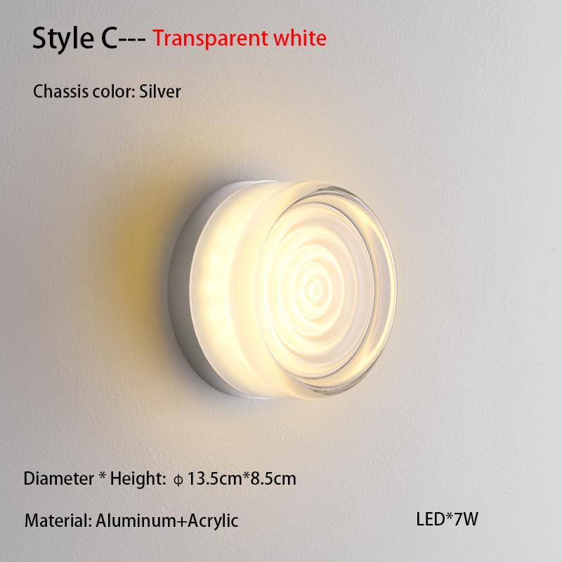 Modern Aluminum Acrylic Wall Lamps Bedroom Bedside Dining Room Staircase Wall Lamps Outdoor Waterproof Wall Lamps Ceiling Lamps