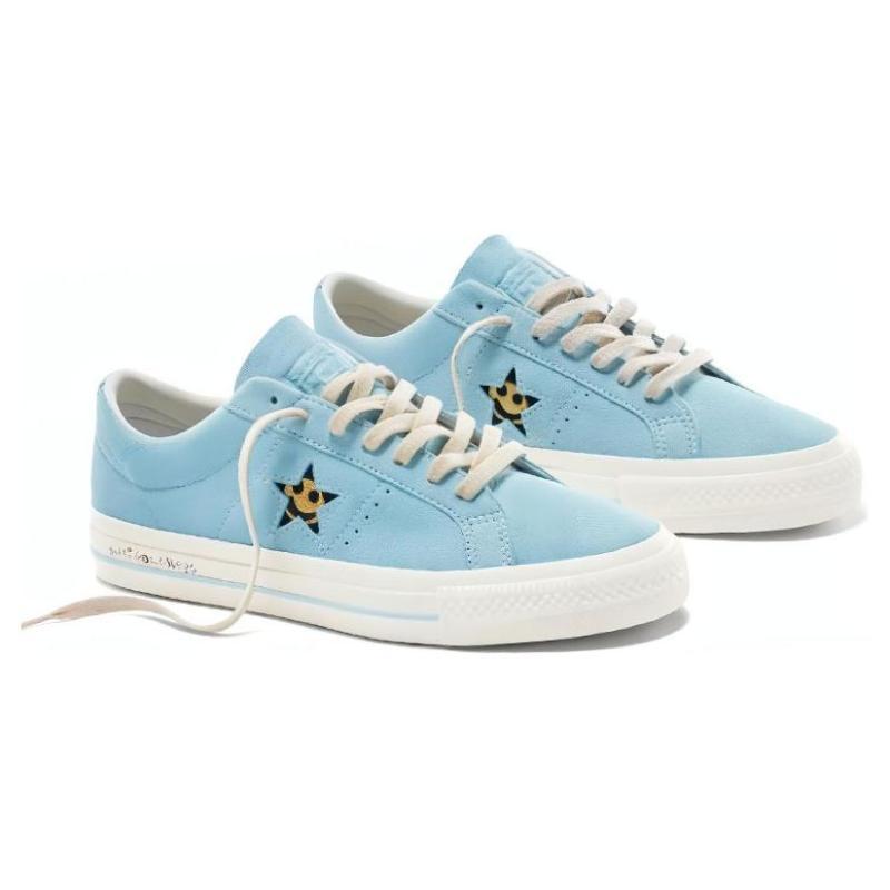 GOLF WANG X Converse One Star Pro Non-slip and Abrasion Resistant Low-Top Board Shoes Unisex Blue