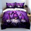 Purple Gnome Trio Decoration Set Multiple Sizes Kid'S And Adults' Bedroom Exquisite 3Pc Bedding Set, Gift