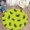 Halloween Cute Ghost Round Rug Cartoon Bat Candy Skull Circle Carpet Home Living Room Kid Bedroom Dorm Decor Floor Mat Chair Mat