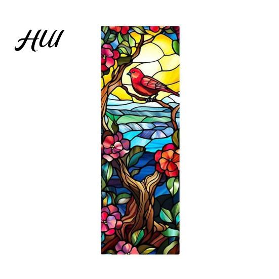 Gift for Book Lovers Stained Glass Flower Bookmark, Floral Acrylic Suncatcher Lightweight Bookmark Plant Page Marker, Gifts Bookish, Women Dreamy