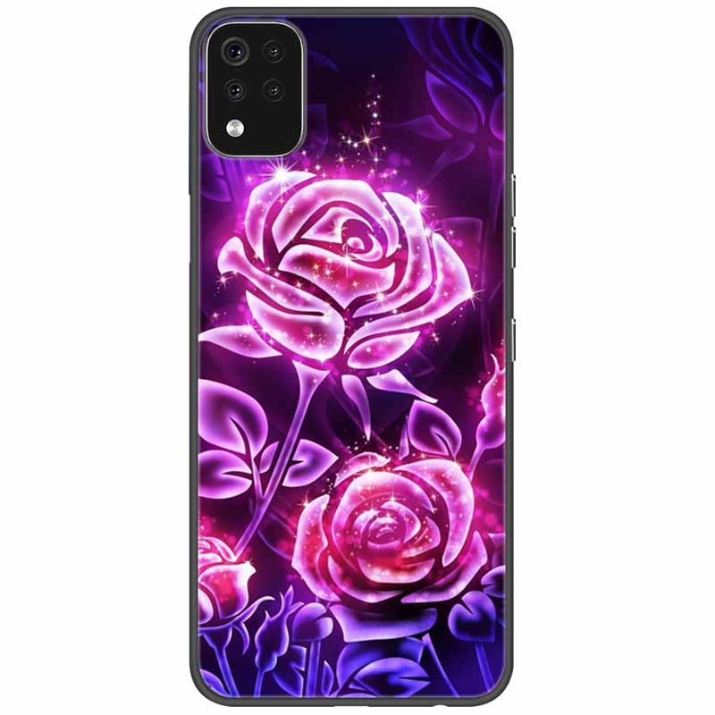 Phone Case For LG K42 K52 K62 Q52 Case Soft Painted Wolf Silicone Black Covers For LG K62 Cases K 42 Shockproof Funda for LGK52