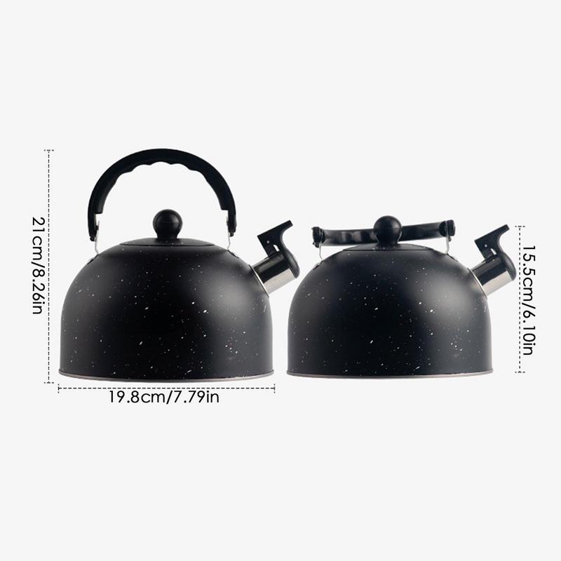 Whistling Tea Kettle For Stove Top 2.5L Stainless Steel Stovetop Kettle Tea Pots Rustproof Water Boiler With Loud Whistle And