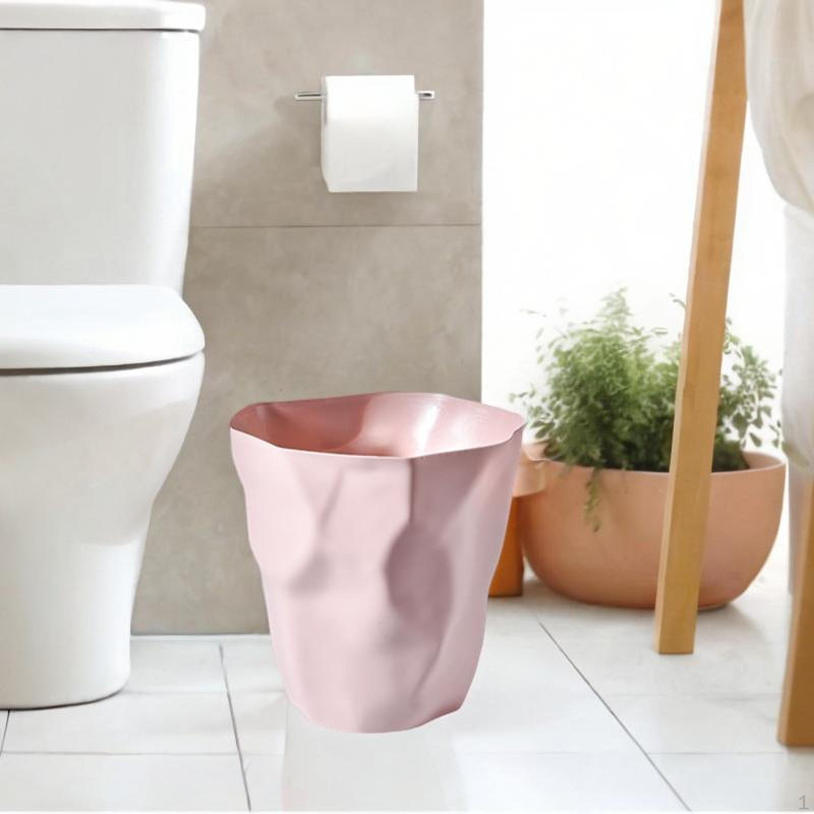 

Відро для сміття Відро для сміття Сміття Пил Побутові відходи для спальні Гуртожиток Ремесло рожевий