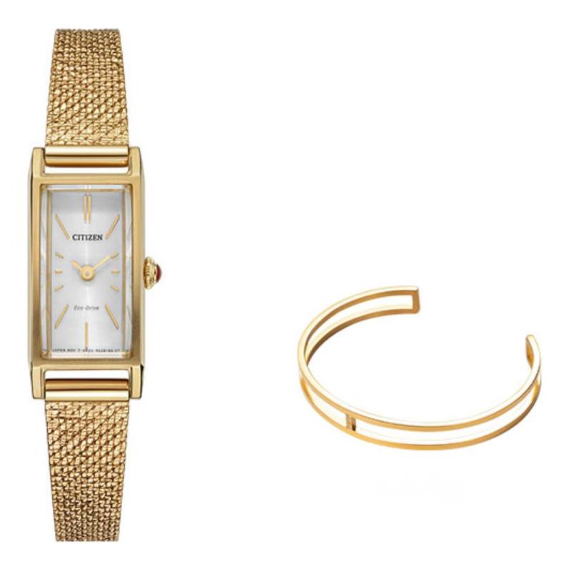 

CITIZEN Eco-Drive Series Fashion and Leisure Solar Quartz Steel Strap 20mm Women s Watch White Dial EG7043-50W золотой