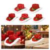 Christmas Cowboy Hat Funny Decorative Unisex Holiday Cap for Stage Performance