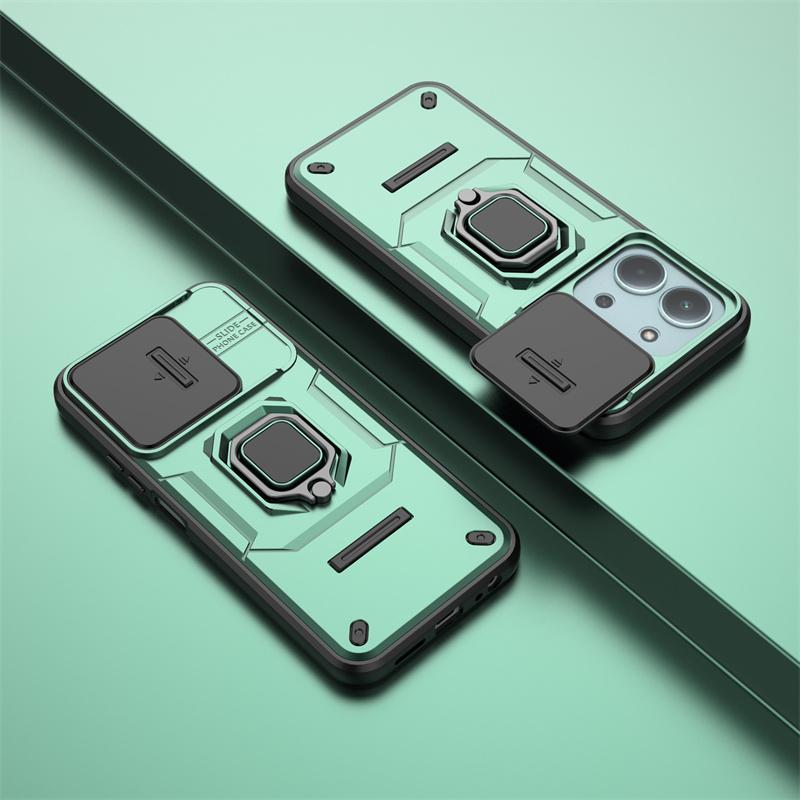 Rüstung Stoßfeste Hülle für Redmi 15C 4G 5G 15 C 173mm Schutzhülle Ring Magnetischer Ständer Halter Abdeckung für Mi POCO C85 Fundas