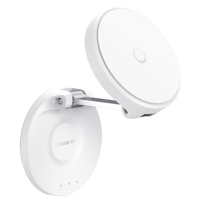 Support De Téléphone - Baseus - MagPro - Pliable - Plastique - Blanc