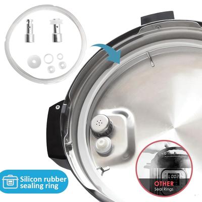 Silikondichtungen Schwimmer- und Dichtungssatz Essentielles Zubehör Kocherdichtung Perfekt für 5/6 Quart Elektrische Schnellkochtöpfe