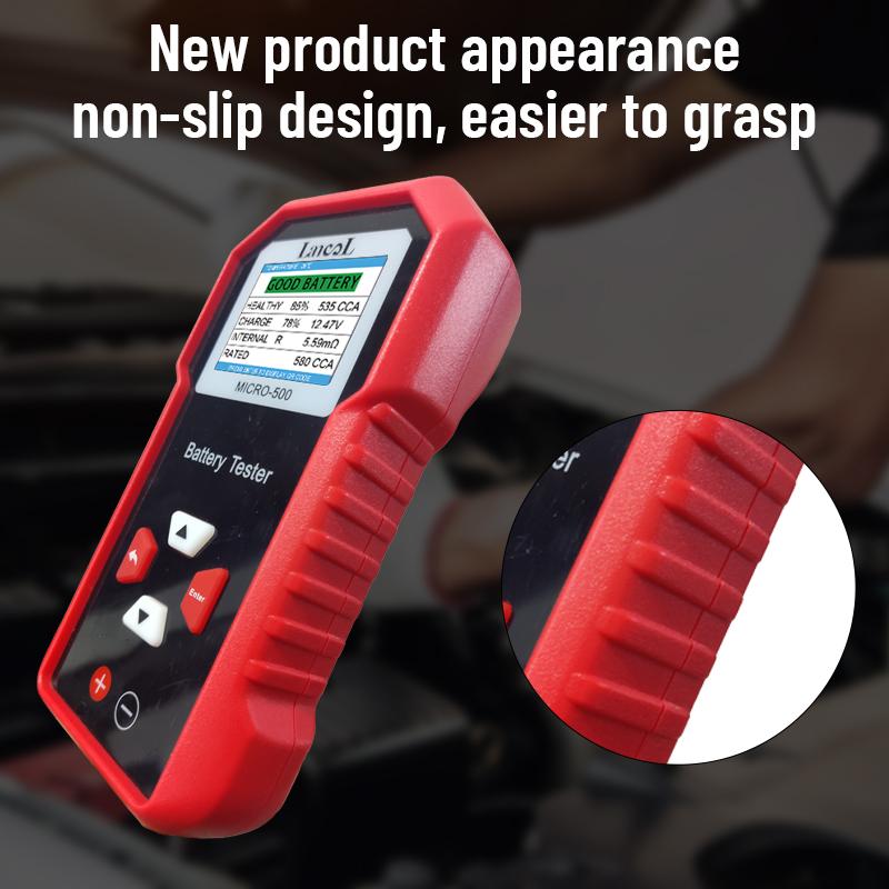 Lancol Micro 500 For 12V&24V Car Battery Tester 40-3000 CCA Lithium Lead Acid Load Test Cranking Charging Test Battery Analyzer