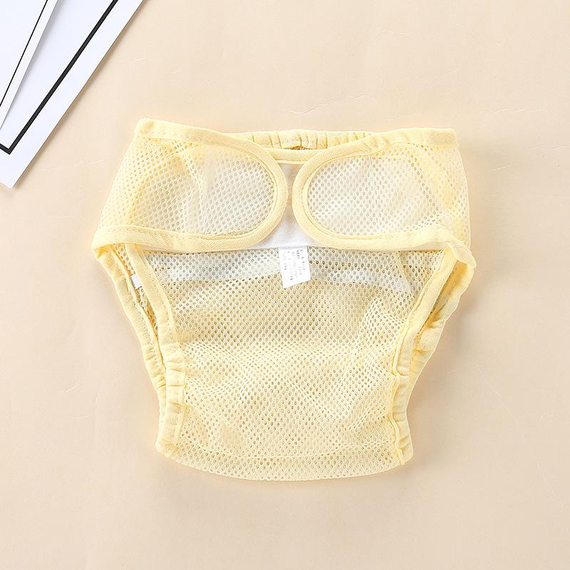 

Breathable Mesh Baby Diaper Cover with Airing Buttocks and Washable Pad Size L 16-25 lbs