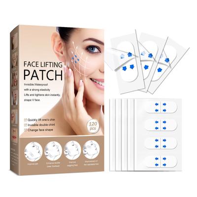 120 Stück Face Lift Tape V-Gesichtsformung Doppelkinn Hautstraffendes Straffendes Klebeband für Frauen