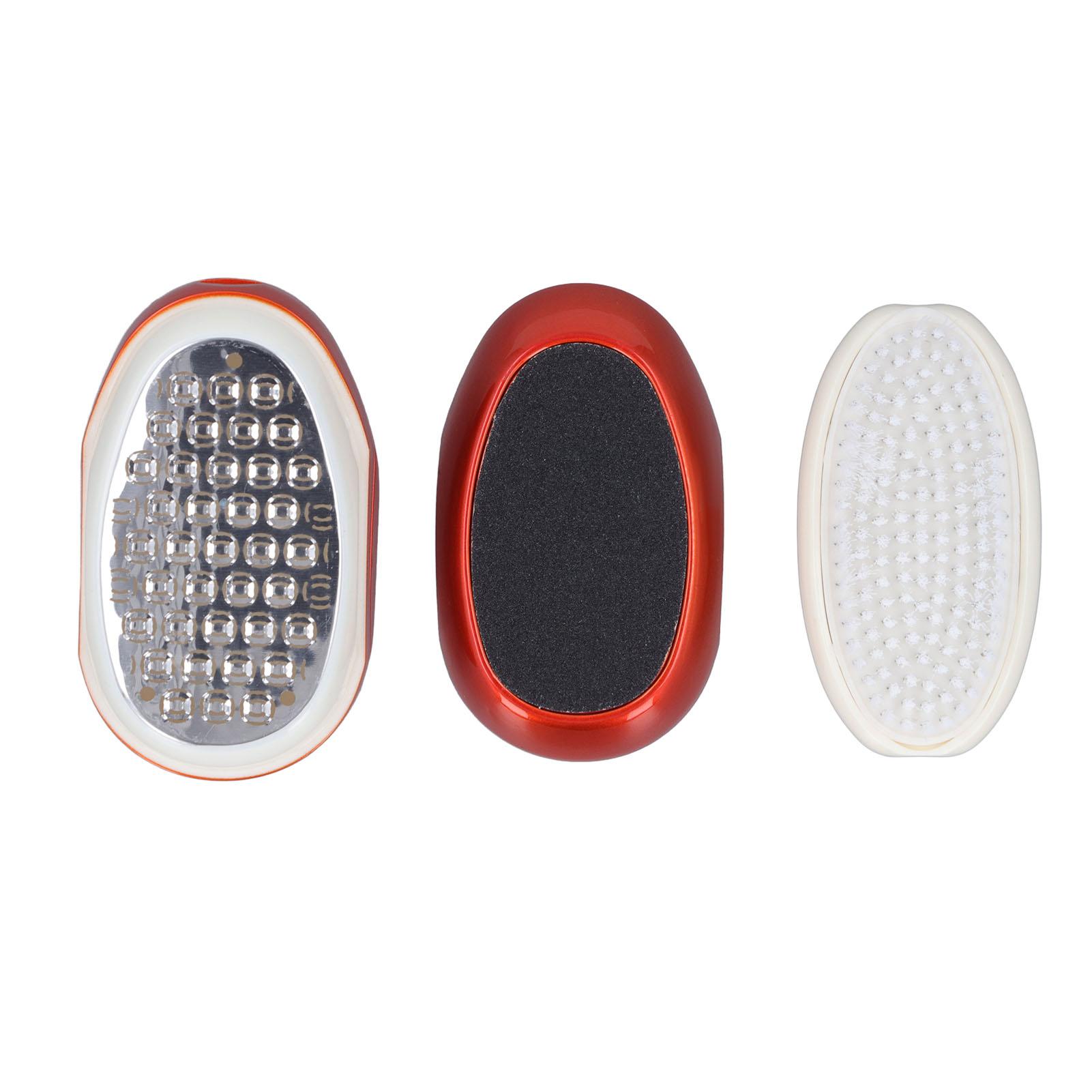 

Пилка для ног 3 в 1, средство для удаления мозолей, скраб для удаления омертвевшей кожи стоп, набор для педикюра для влажных сухих ног с