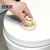Noise Reduction Door Pad Cartoon Dog Handle Stopper, Self-Adhesive Knob Stop Wall Protector Protector, Quiet Shock Absorbent Bumper