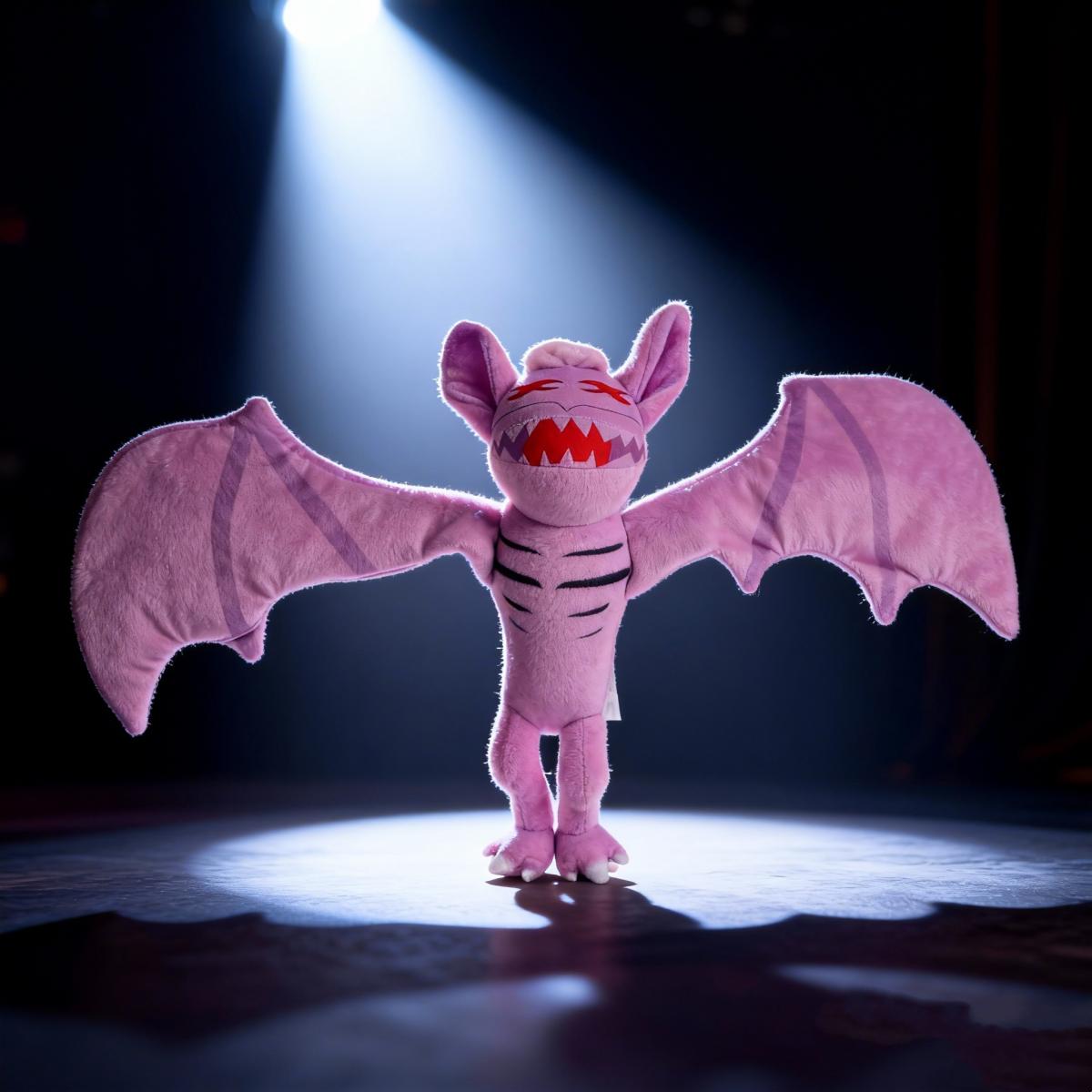 Wucifang Bags Unisex Kids Purple Smart Bat Boss 99 Nights Plush Toy Game Stuffed Animals Bat Boss Gift For Kids Fans Birthday