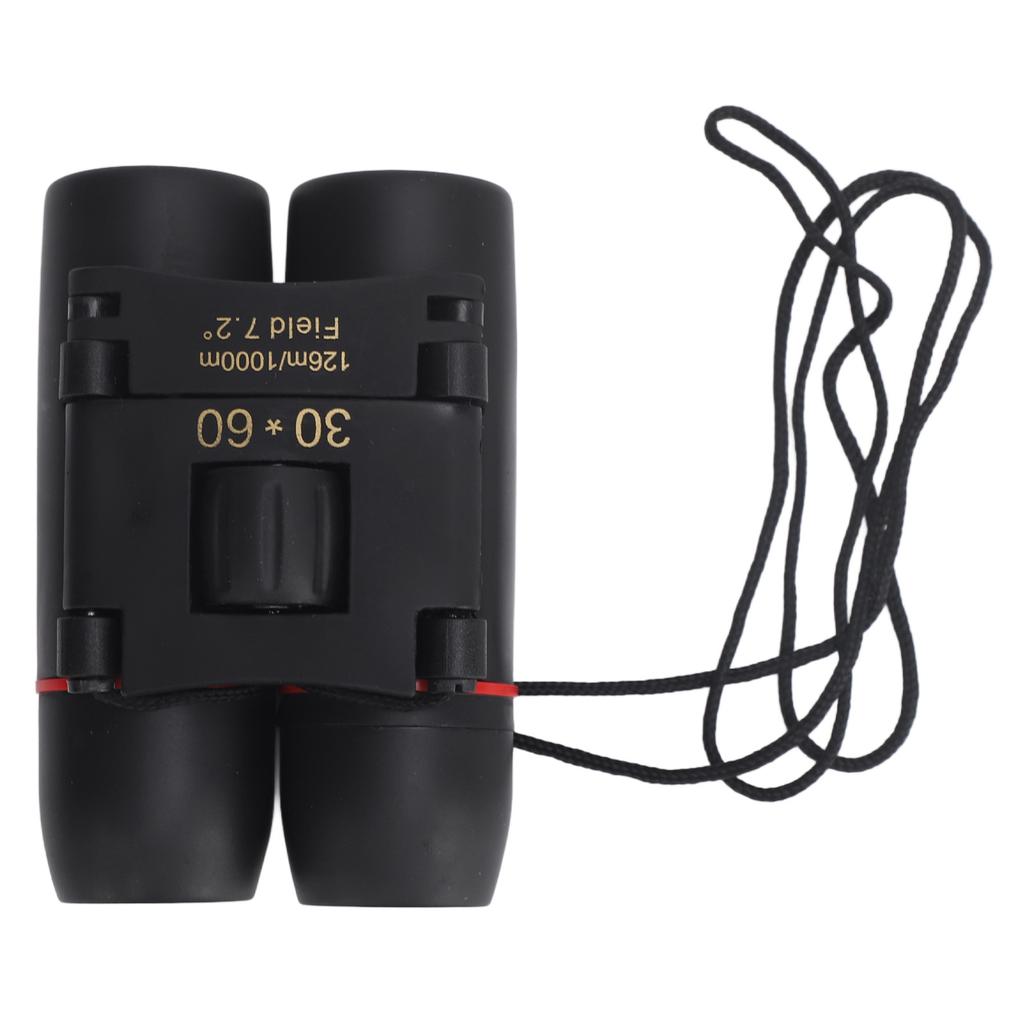 30x60 Folding Binoculars for Adults Kids Aluminum Alloy Rubber HD Lightweight Compact Binocular for Bird Watching Outdoor Travel Concert