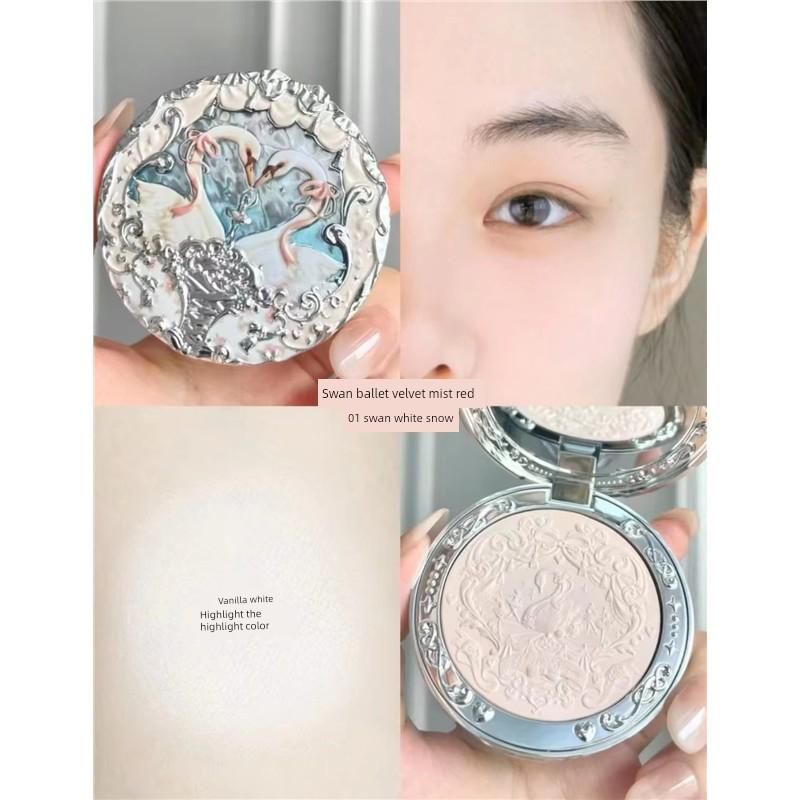 Flower Knows Blush 01 Snow Frost Pearl Unicorn Series Blush Natural Highlighter Contouring Butterfly Cloud Shoulder New Product
