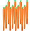 YYaaloa 12pcs Carrot Gel Ink Pens 0.5 Mm Black Ink Novelty Pens for Women Coworkers Office Home Wedding Bridal Shower Gifts Supplies (Carrot Pens