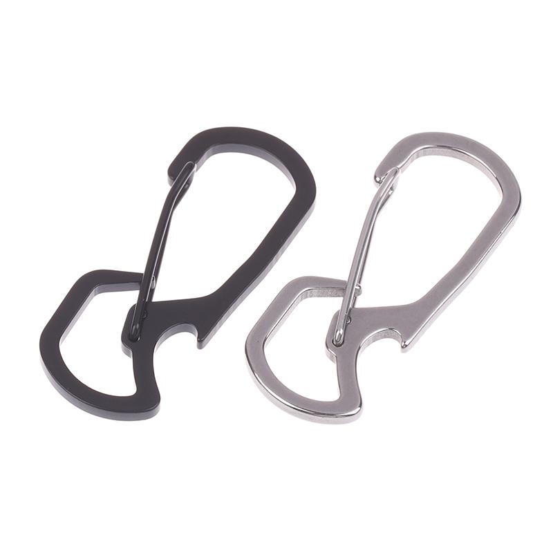 Stainless Steel Keychain Bottle Opener Multifunctional Carabiner Multifunctional Outdoor Keychain Ring Bag Pendant
