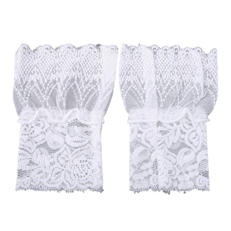 Wrist Cuffs Flared Ruffled Cuffs for For Hoodie Sweater False Sleeve Ornament Detachable Sleeves Cuffs Tulle