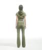 DRAE Raw-Edge Flared Jeans_Khaki