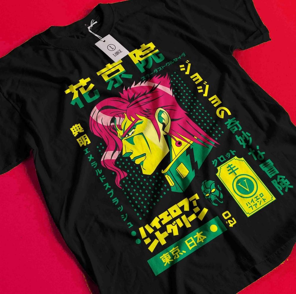 

Jojo s Bizarre Adventure T-Shirt Jonathan Joeastar Shirt Dio Tshirt Jotaro Kujo AA233 S