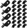40Pcs Cupboard Support Pin Cold Rolled Steel Shelf Pegs Stable L-Shaped Support for Cabinet Shelving Bookcases