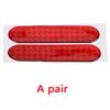 2PCS Reflective Safety Warning Strip Tape Car Door Bumper Reflector Stickers Red